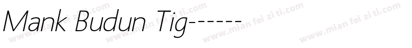 Mank Budun Tig字体转换